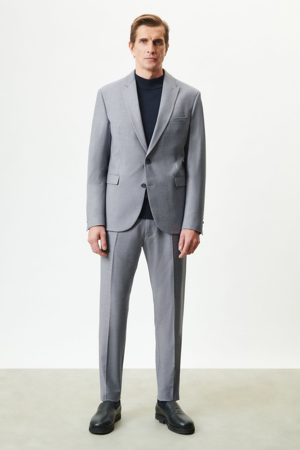 Drykorn Lonest Grey Blu Wool Jacket – productbeeld 3