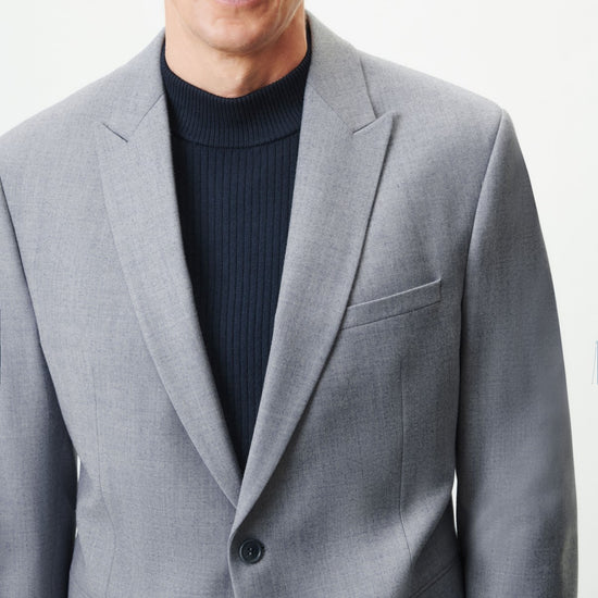 Drykorn Lonest Grey Blu Wool Jacket – productbeeld 4