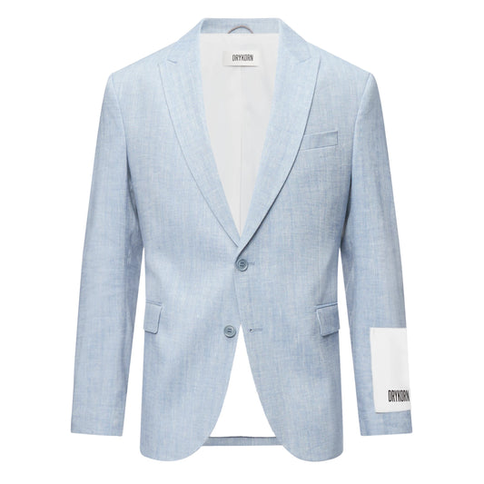 Drykorn Lonest blazer grijsblauw, productfoto vooraanzicht