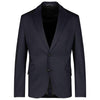 Drykorn Lynden Honeyprint Jersey Blazer Blue Grey – vooraanzicht