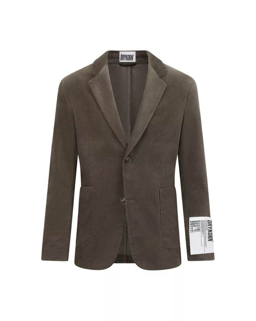 Drykorn Marls blazer groen, productfoto vooraanzicht