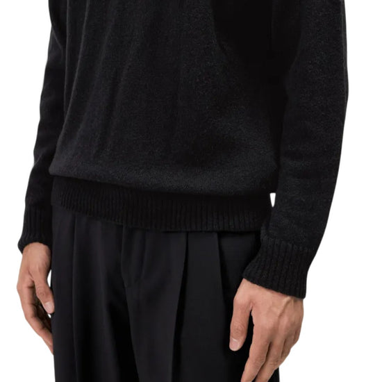DRYKORN Numir V-Neck Knit Pullover Black productfoto 2