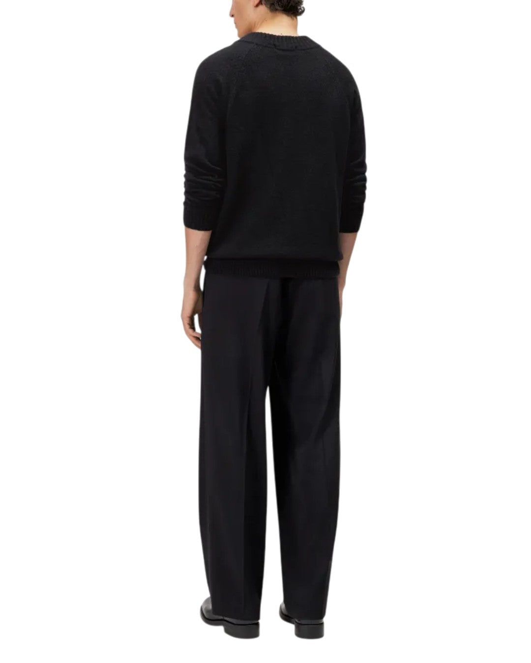 DRYKORN Numir V-Neck Knit Pullover Black productfoto 3