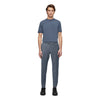 DRYKORN Piet Drynamic Stretch Wool Blend Slim Fit Trousers Grey Blue – vooraanzicht
