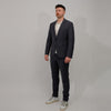 DRYKORN Piet Drynamic Stretch Wool Blend Slim Fit Trousers Grey Blue – productbeeld 5