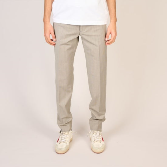DRYKORN Beige Piet Drynamic Trousers – vooraanzicht