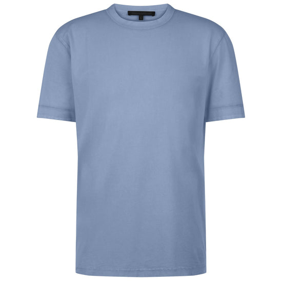 Drykorn Raphael Washed T-shirt Navy – vooraanzicht