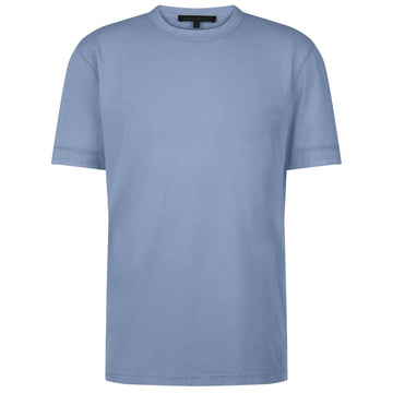 Drykorn Raphael Washed T-shirt Navy – vooraanzicht