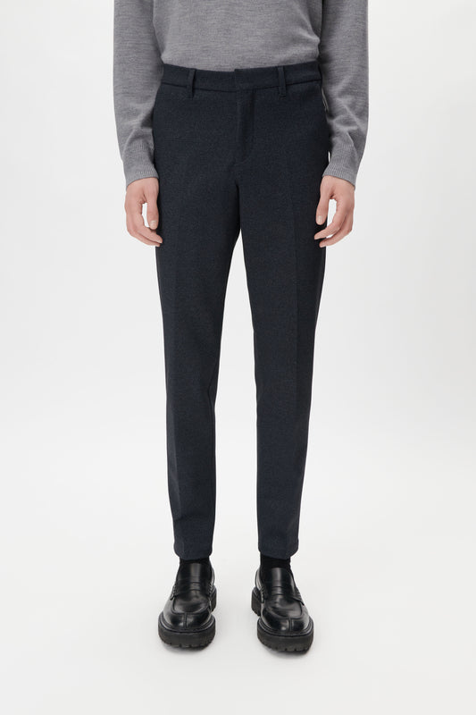 Drykorn Sight Honeyprint Stretch Trousers Blue Grey – achteraanzicht