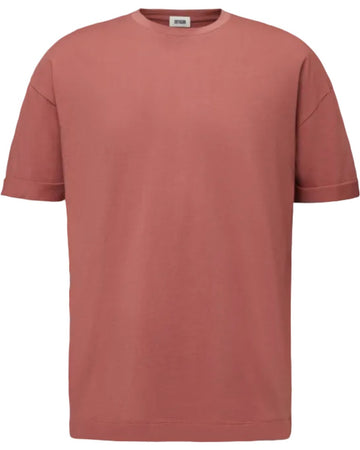 Drykorn Thilo T-shirt burnt coral, productfoto vooraanzicht