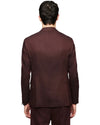 Drykorn Yames blazer bitter chocolate, gedragen achteraanzicht