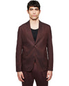 Drykorn Yames blazer bitter chocolate, gedragen vooraanzicht