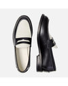DUKE AND DEXTER Black and White Penny Loafer – productbeeld 4