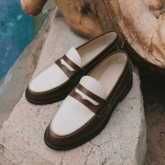 DUKE AND DEXTER Wilde Chestnut Penny Loafer – productbeeld 3