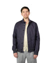 Navy Blue Soil Alcamo Button Closure Bomber Jacket