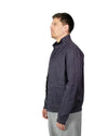 Navy Blue Soil Alcamo Button Closure Bomber Jacket