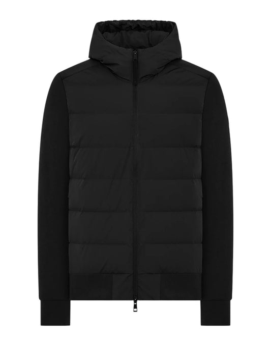 Hooded down jacket - Black