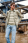 DUNO Elios Waterproof Linen Shirt Jacket Moss Green – productbeeld 7