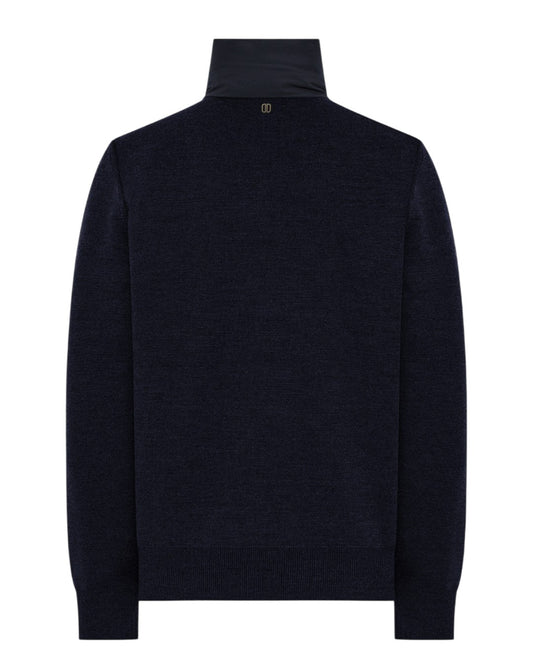 Duno Oliver Rolo hybrid jacket in navy bij Checkpoint Mol