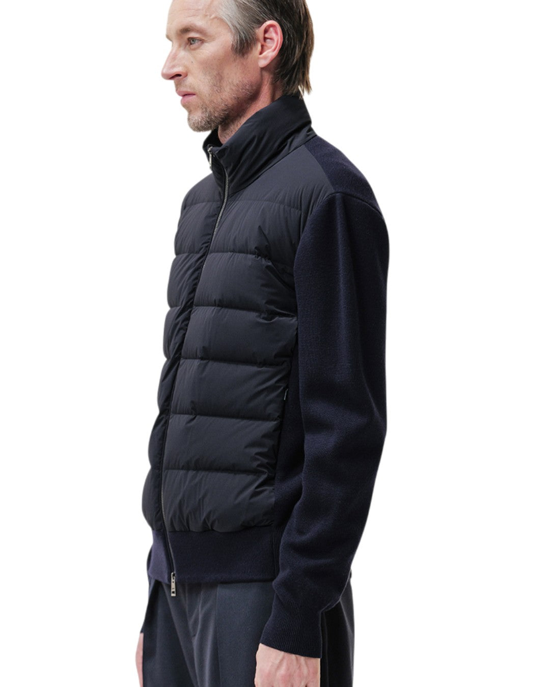 Duno Oliver Rolo hybrid jacket in navy bij Checkpoint Mol
