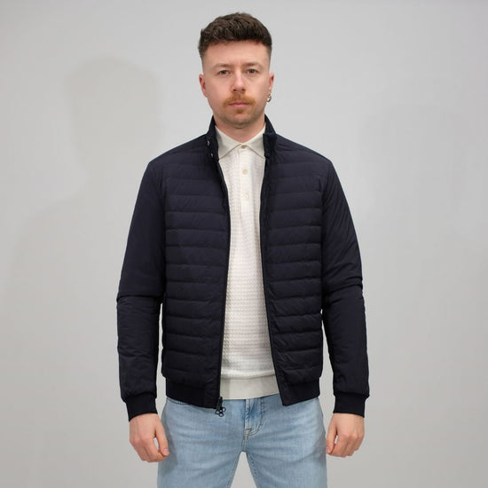 DUNO Navy River Bi-stretch Tech Reversible Jacket Navy – productbeeld 5