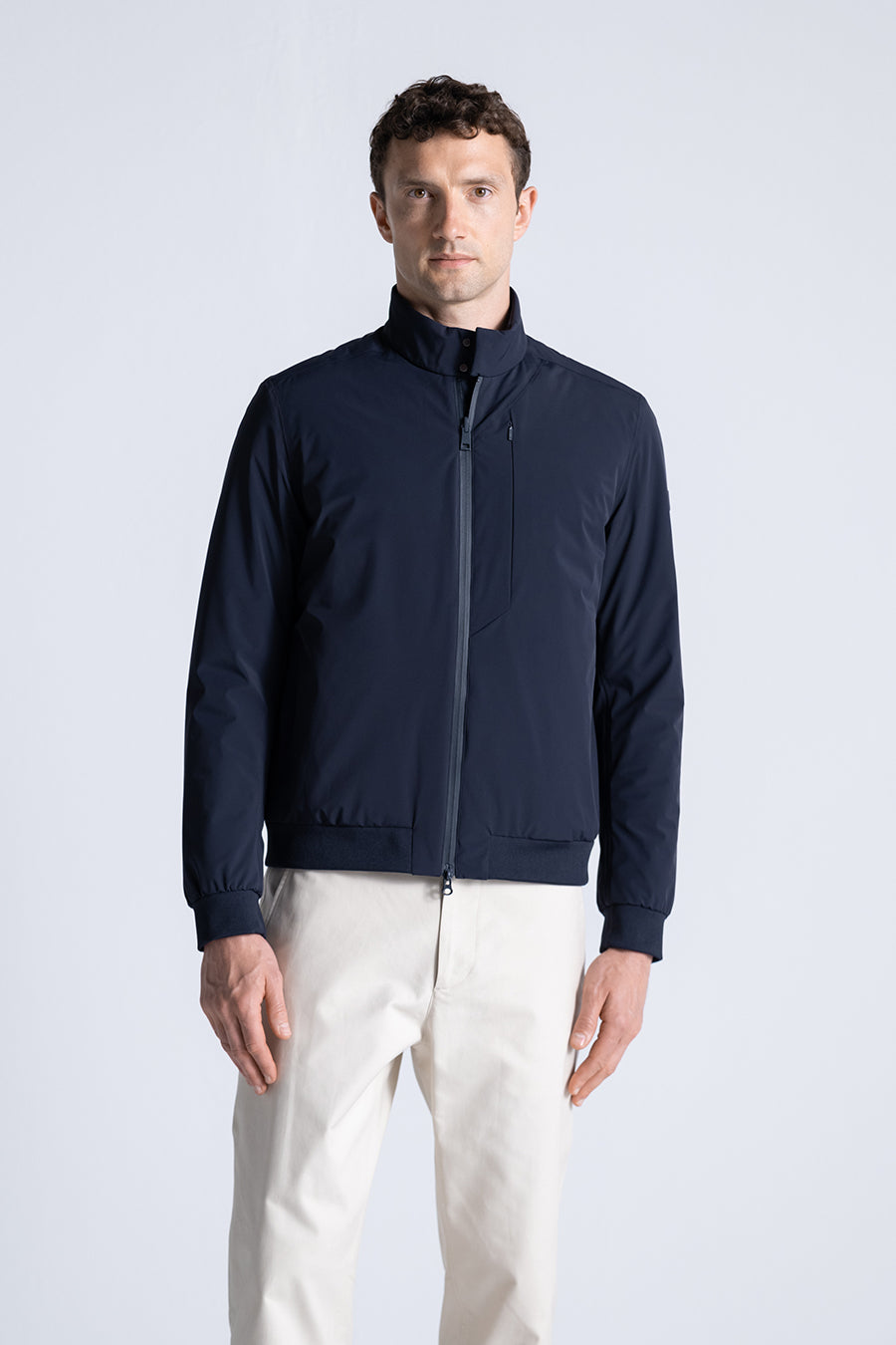 DUNO Navy River Bi-stretch Tech Reversible Jacket Navy – productbeeld 7