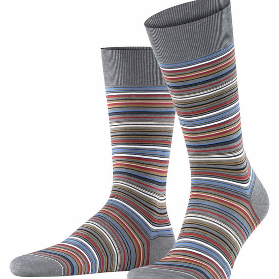 Falke Microblock Mercerised Cotton Socks Grey – detailbeeld