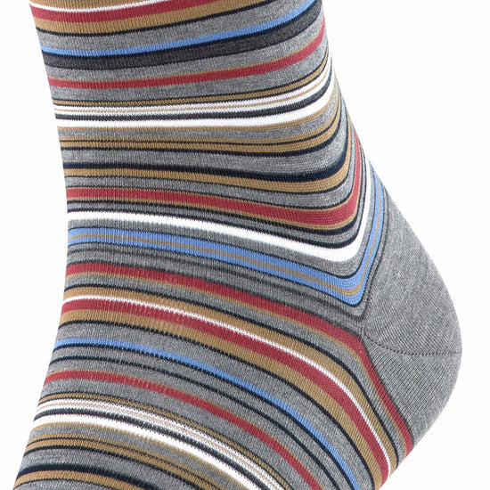 Falke Microblock Mercerised Cotton Socks Grey – productfoto