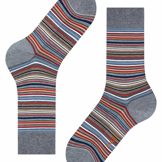 Falke Microblock Mercerised Cotton Socks Grey – paar