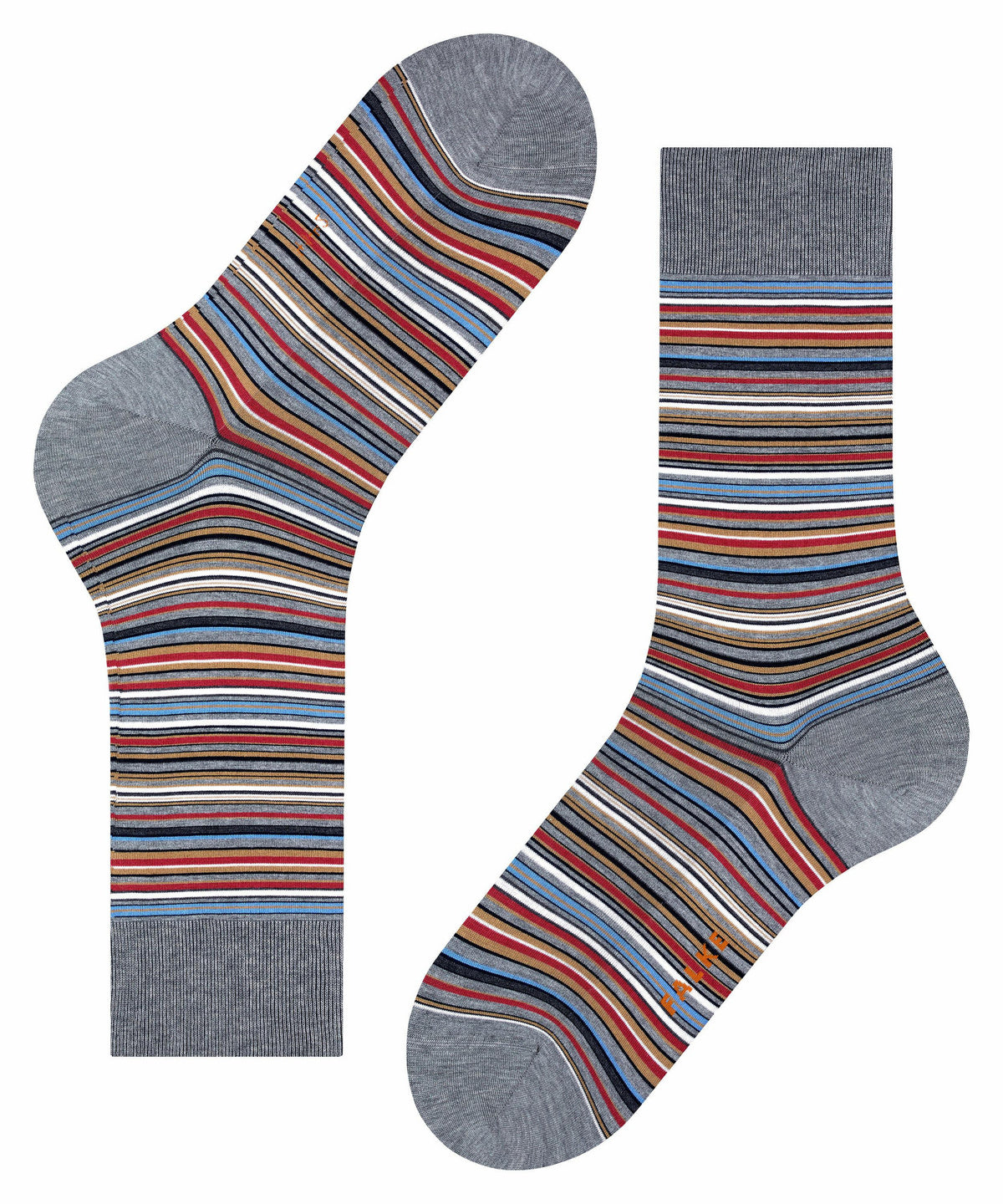 Falke Microblock Mercerised Cotton Socks Grey – paar