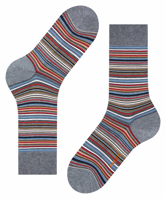 Falke Microblock Mercerised Cotton Socks Grey – paar