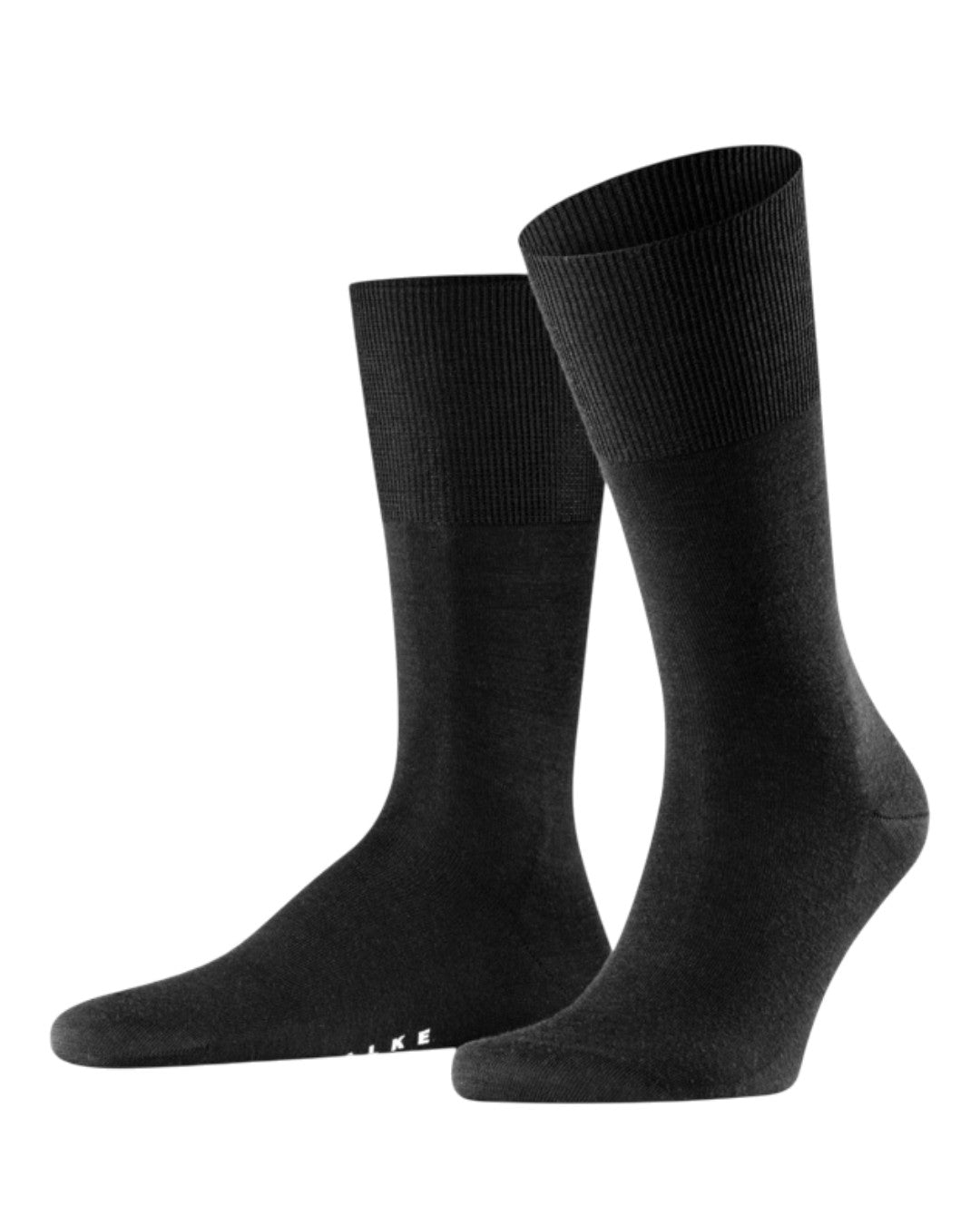 Black Airport Merino Wool Socks