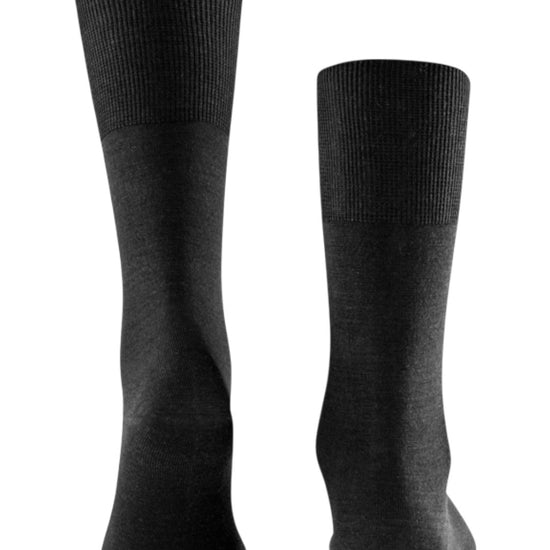 Black Airport Merino Wool Socks