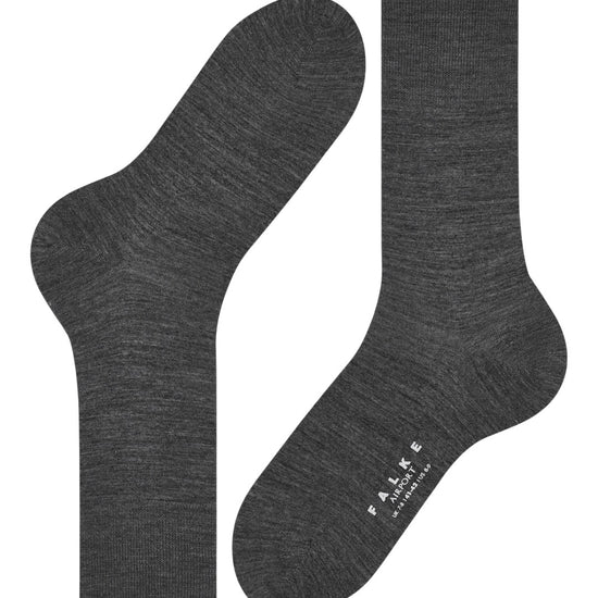 Dark Grey Airport Merino Wool Socks
