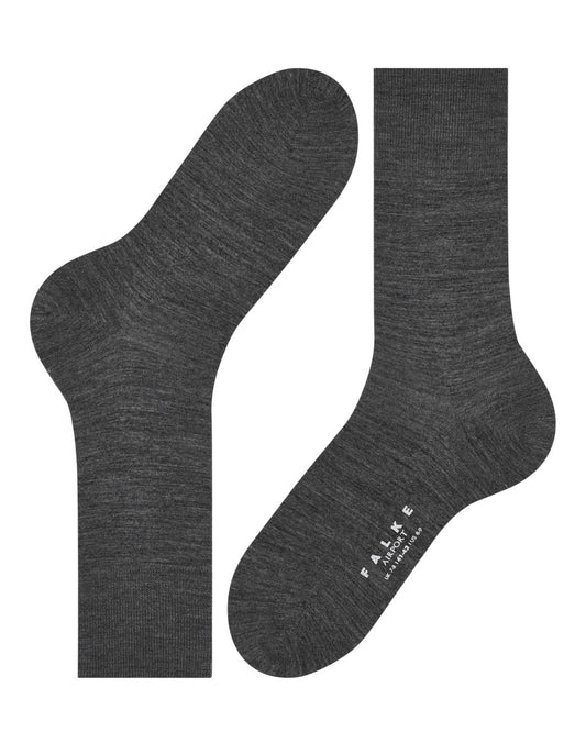 Dark Grey Airport Merino Wool Socks