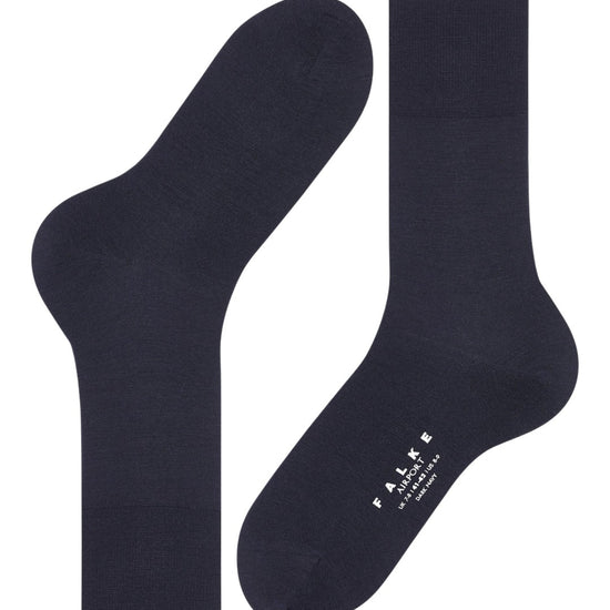 Dark Navy Airport Merino Wool Socks