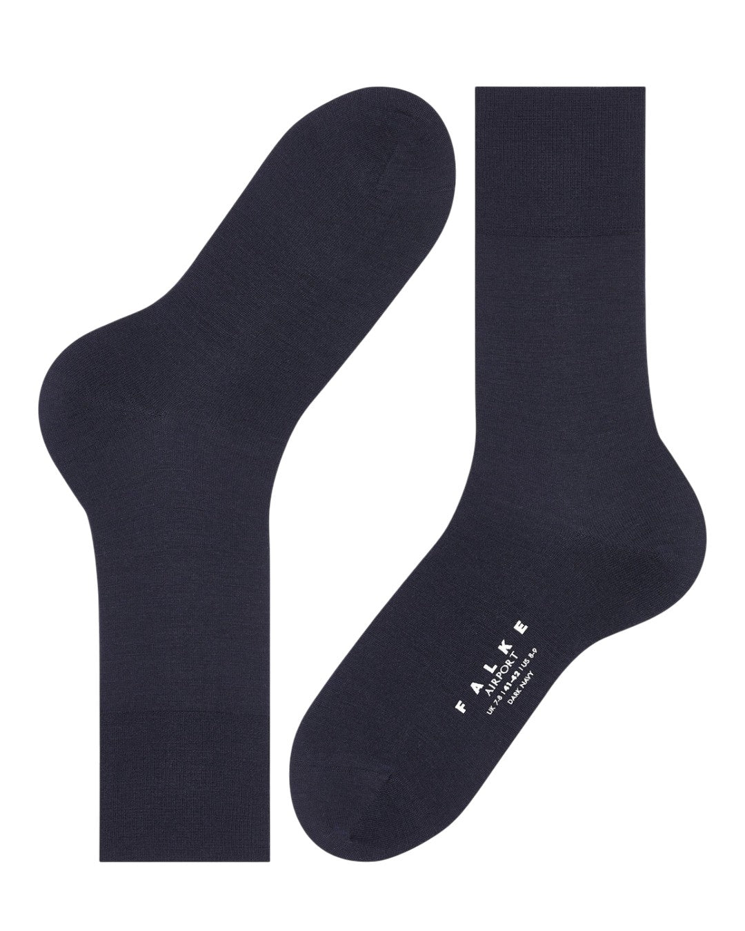 Dark Navy Airport Merino Wool Socks