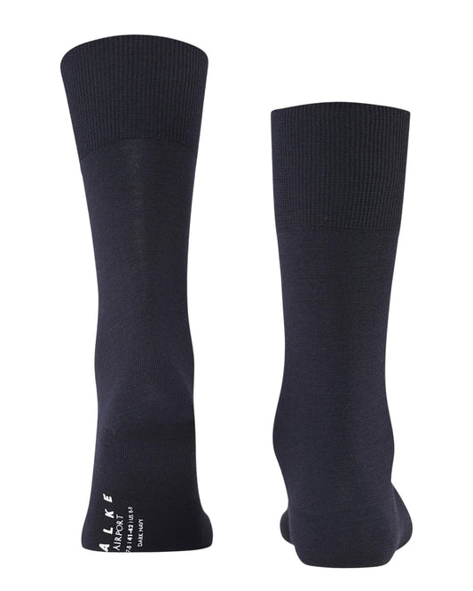 Dark Navy Airport Merino Wool Socks