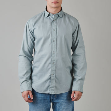 FIL NOIR Stone Blue Popeline Fil Noir – vooraanzicht