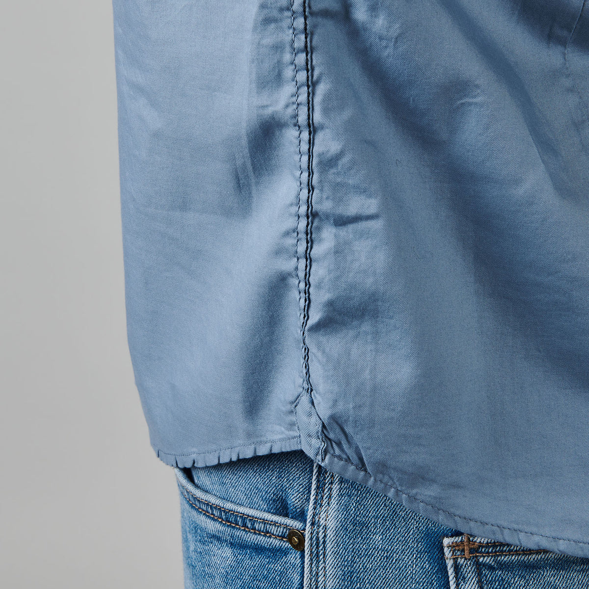 FIL NOIR Grey Blue Popeline Fil Noir – productbeeld 2