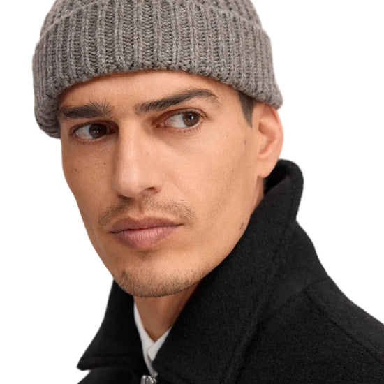 NN.07 Fisherman 6650 wool blend beanie Clay Mirage - Checkpoint Mol