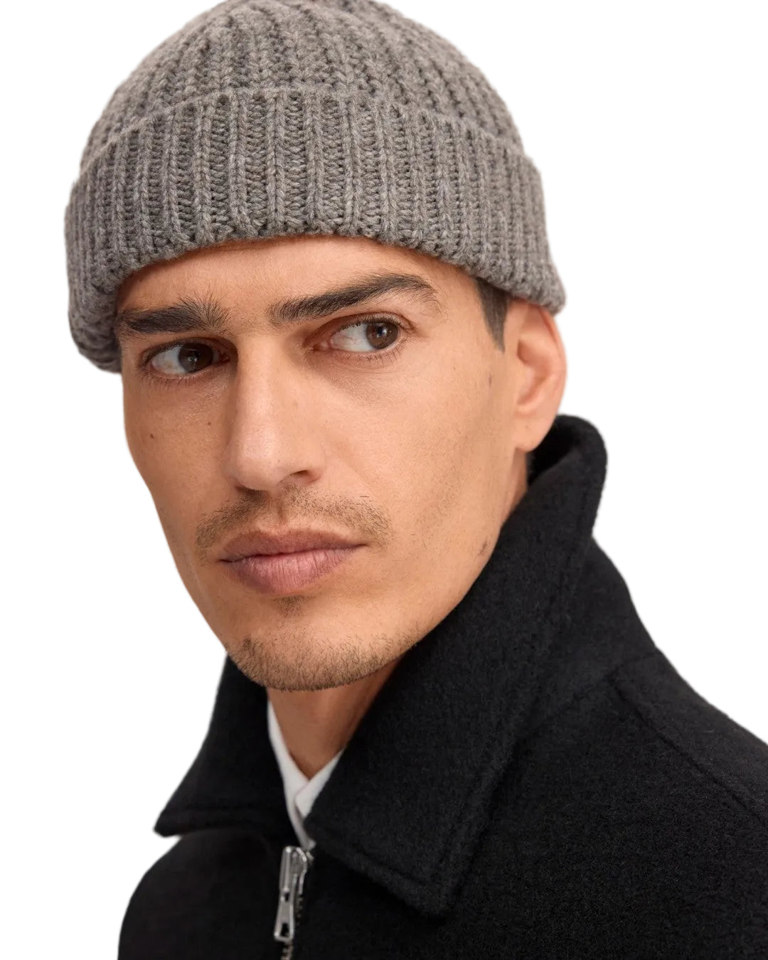 NN.07 Fisherman 6650 wool blend beanie Clay Mirage - Checkpoint Mol