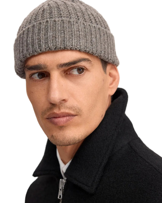 NN.07 Fisherman 6650 wool blend beanie Clay Mirage - Checkpoint Mol