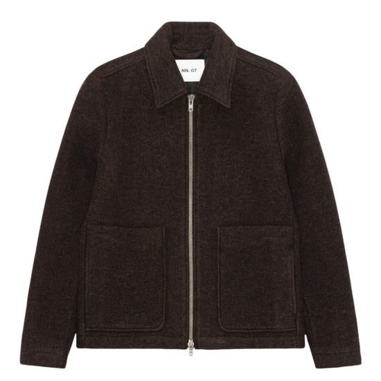 NN.07 Gael 8267 wool blend jacket Dusky Port - voorkant - Checkpoint Mol