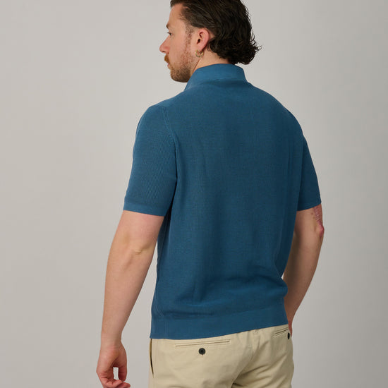 Galleria Roma Knitted Polo Avio - productfoto 2