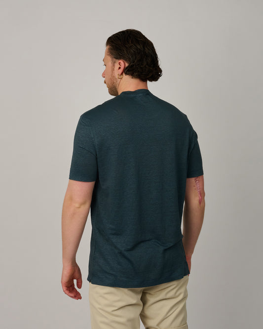 Galleria Roma Linen Stretch T-shirt Avorio - productfoto 2