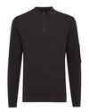 Technical Polo Zip Pullover  Burgundy