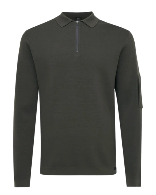 Tecnical Round neck Dark Green