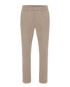 Genti Alex broek Soft Taupe – vooraanzicht van de taupe broek | Checkpoint Mol