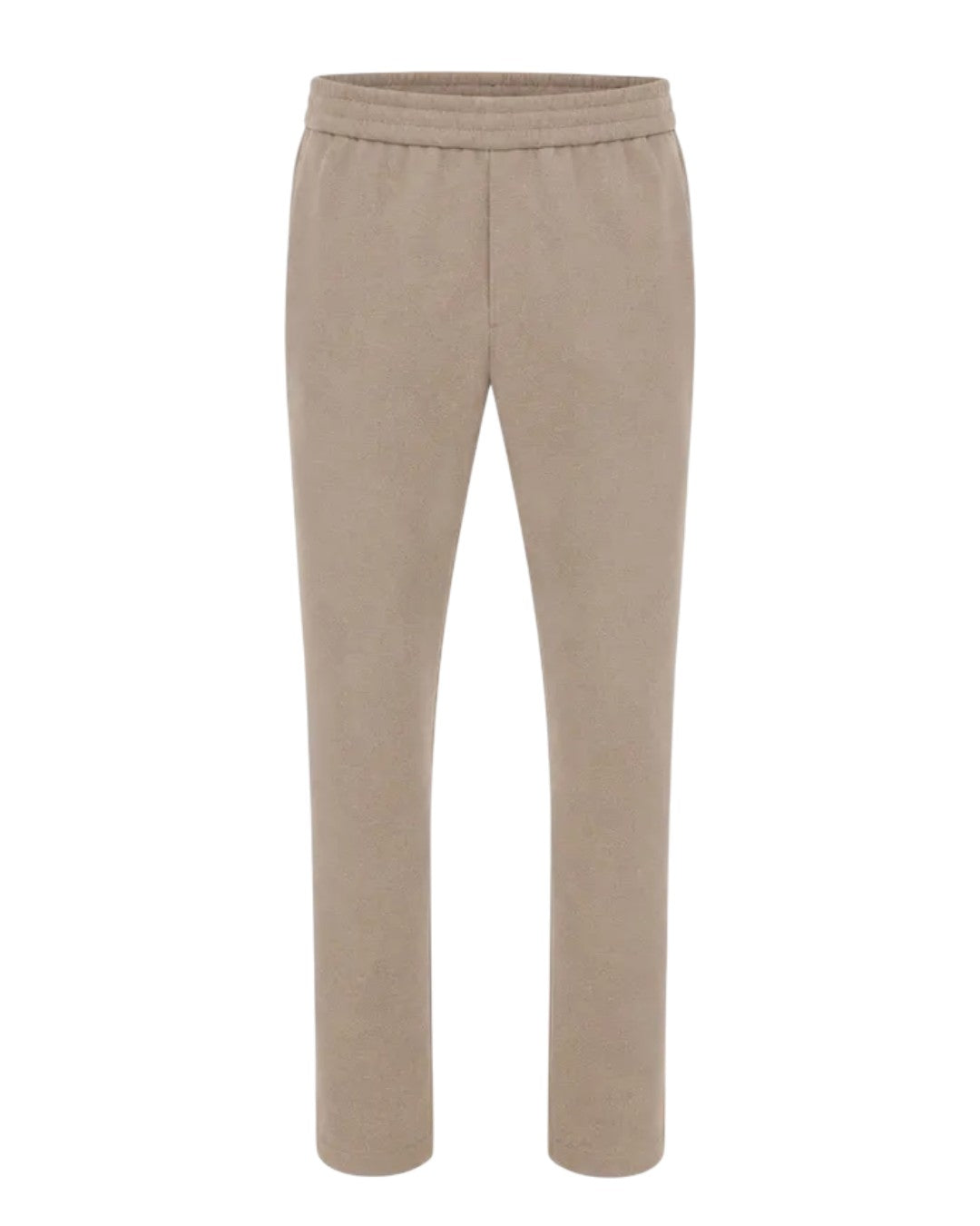 Genti Alex broek Soft Taupe – vooraanzicht van de taupe broek | Checkpoint Mol